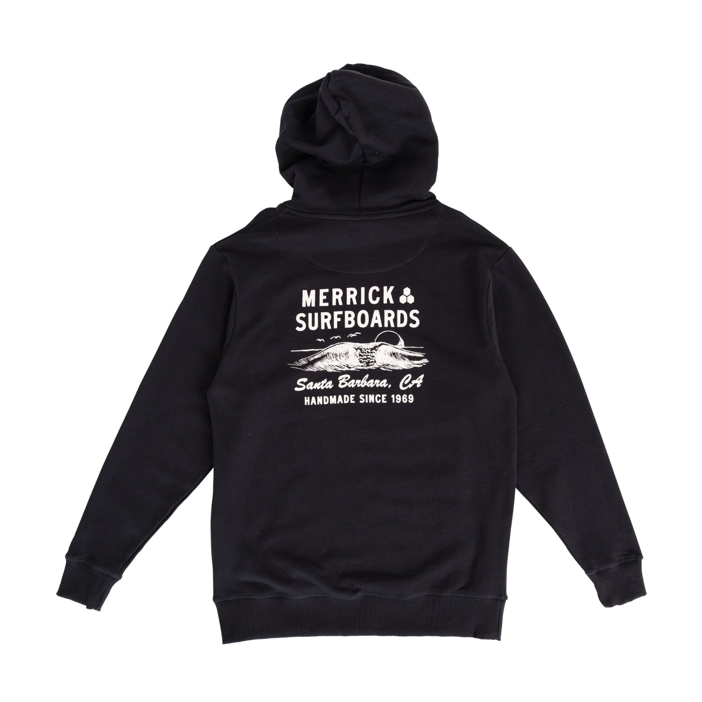 Al Merrick Wave Hoodie felpa con Cotone Biologico Premium