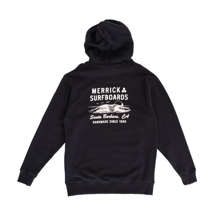Al Merrick Wave Hoodie felpa con Cotone Biologico Premium