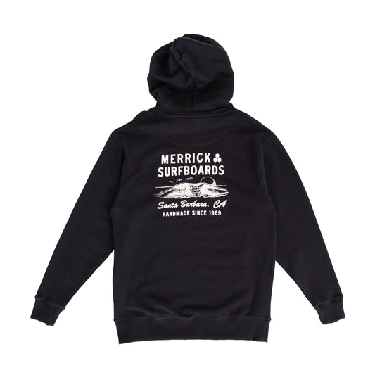 Al Merrick Wave Hoodie felpa con Cotone Biologico Premium