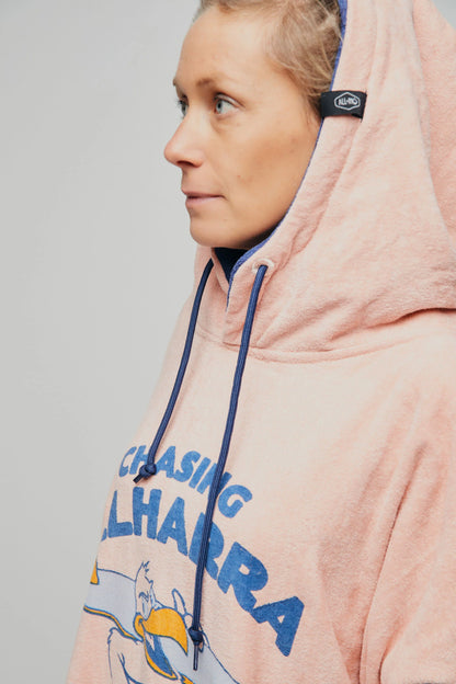 Poncho Mare e Surf Adulto in Spugna di Cotone "Chasing Madame" – Taglia Unica