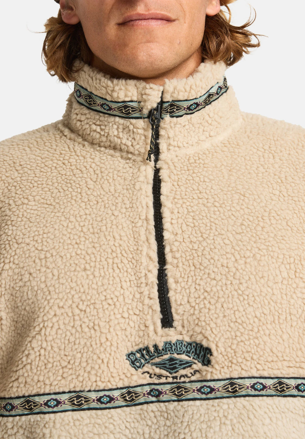 Pile Sherpa Uomo Boundary Tombstone Billabong A/Div Collo Alto Mezza Zip