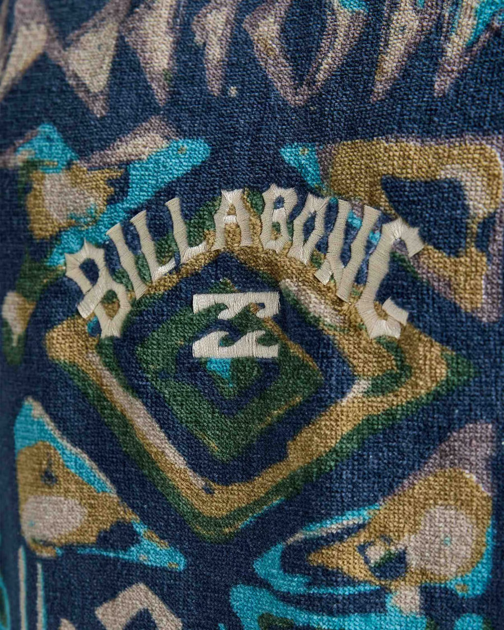 Poncho Billabong Hooded Towel Unisex | Verde, Blu e Nero, 100% Cotone