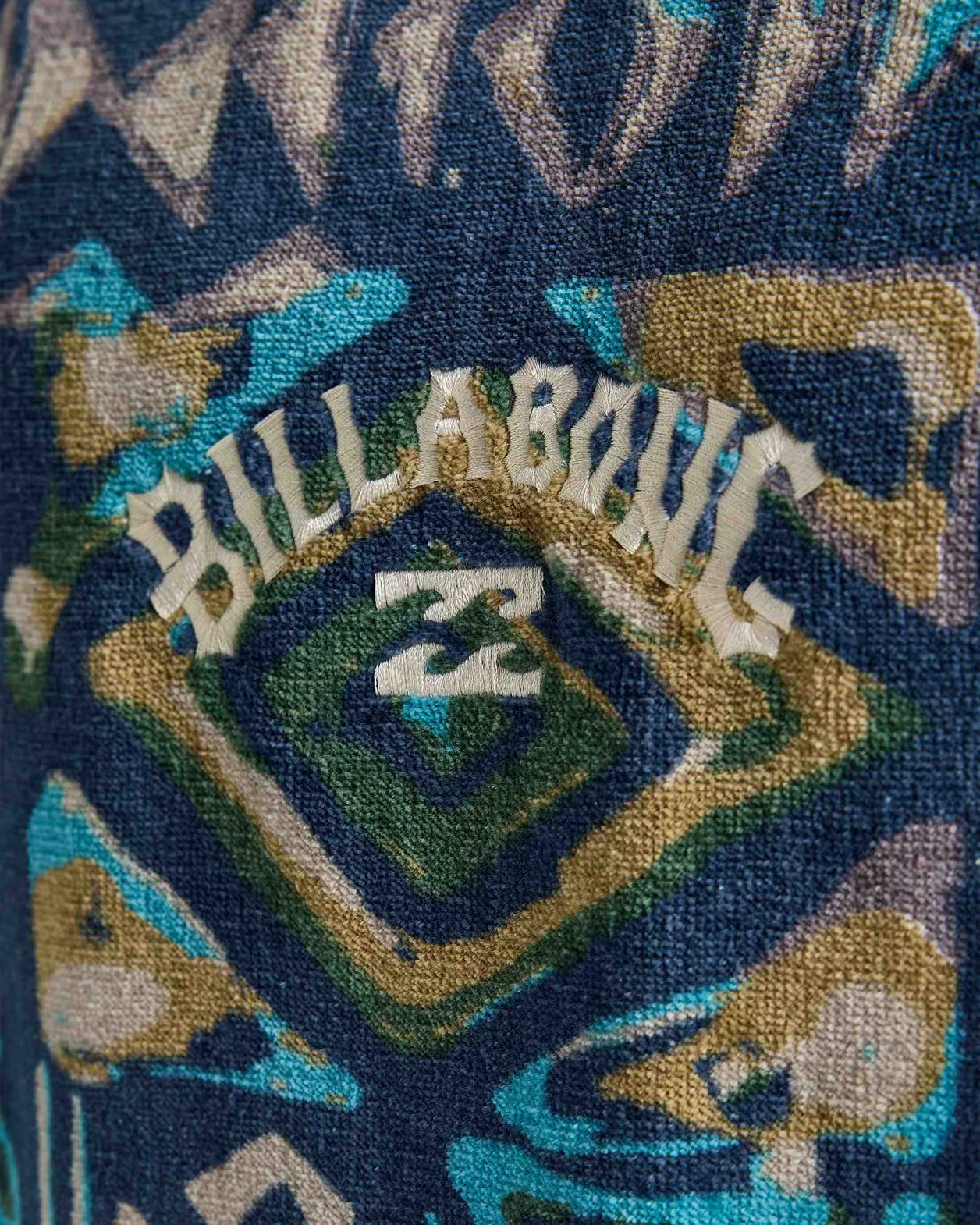 Poncho Billabong Hooded Towel Unisex | Verde, Blu e Nero, 100% Cotone