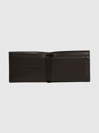 Portafoglio Uomo Quiksilver Gutherie | Vera Pelle Marrone, Protezione RFID