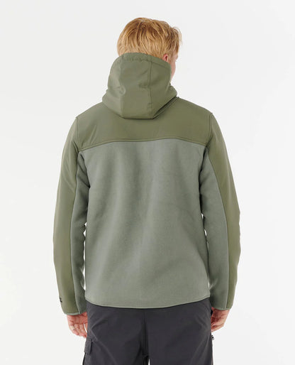 Felpa Rip Curl Anti Series Search con Zip | Pile Termico, Trattamento DWR Anti-Pioggia