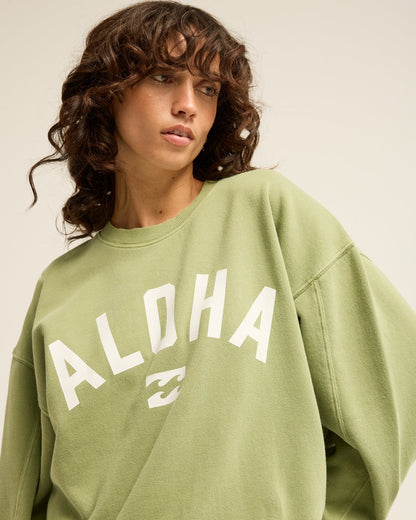 Felpa Donna Billabong Kendall Aloha – Verde