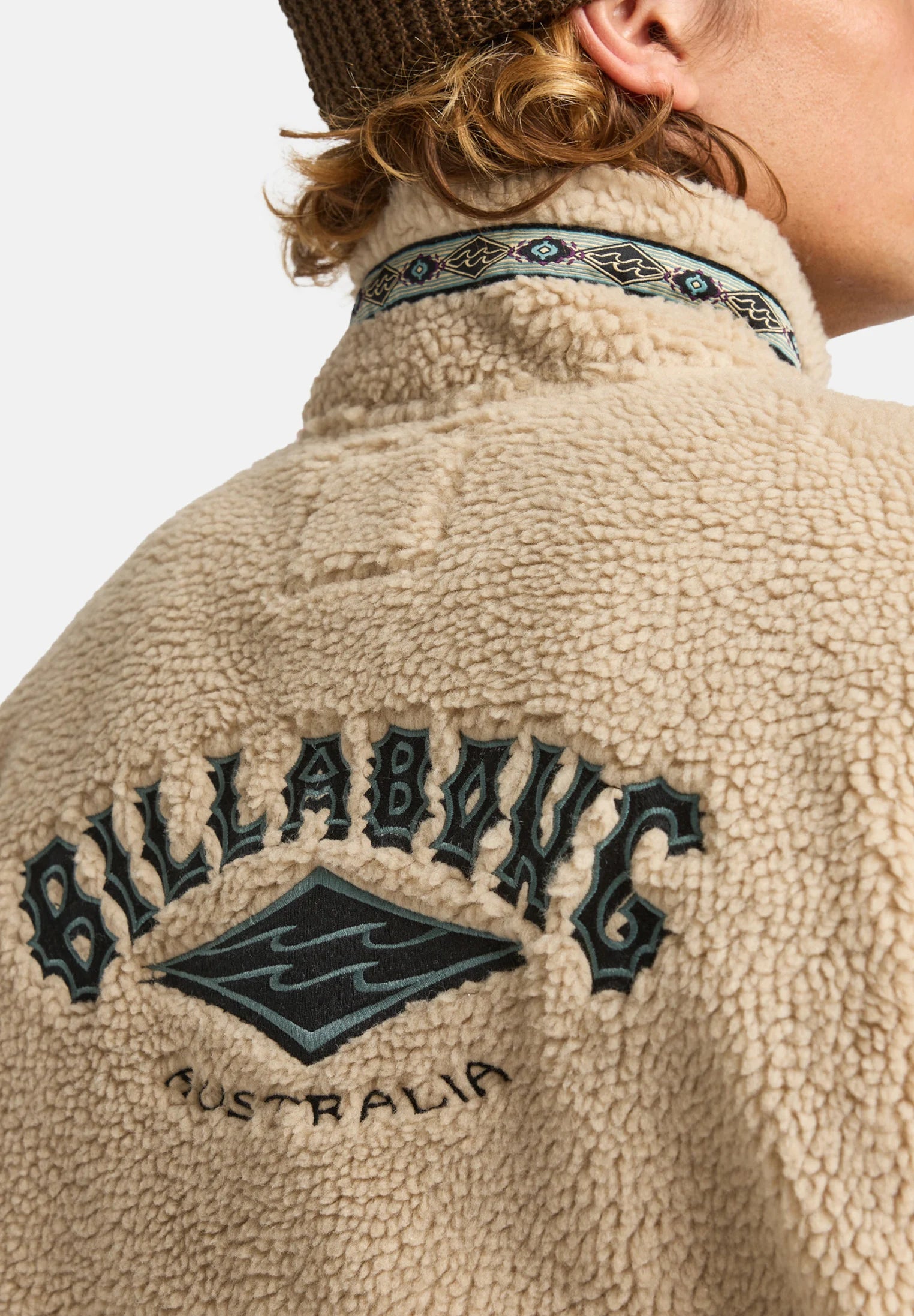 Pile Sherpa Uomo Boundary Tombstone Billabong A/Div Collo Alto Mezza Zip