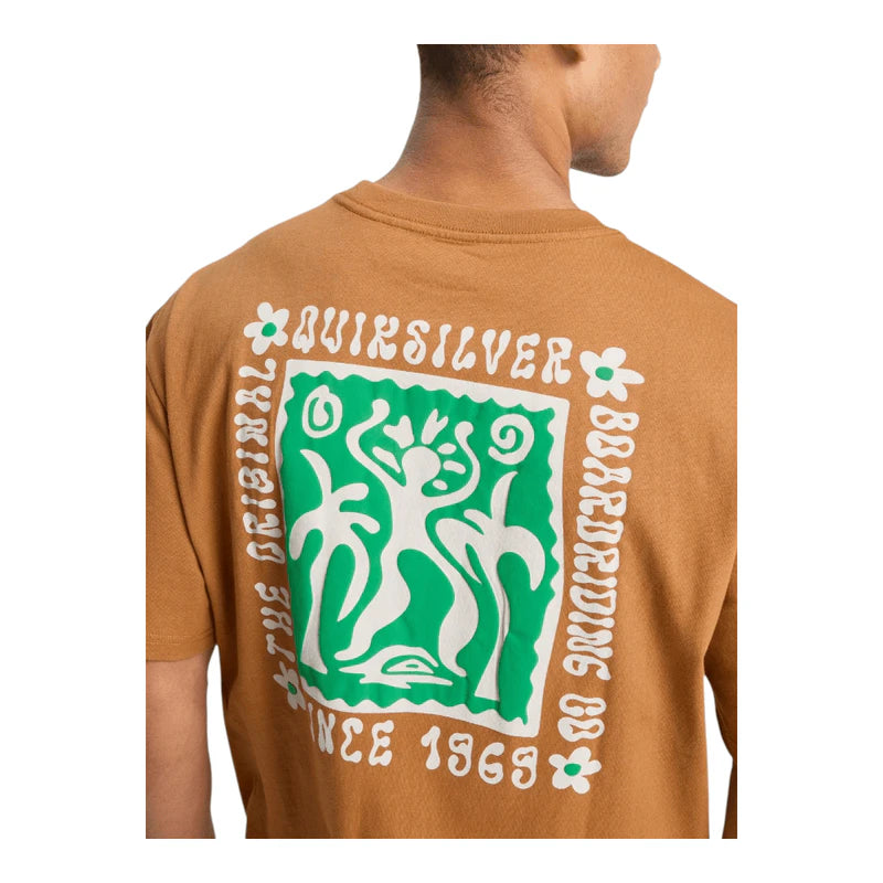T-shirt Quiksilver Serenity Splash – Brown