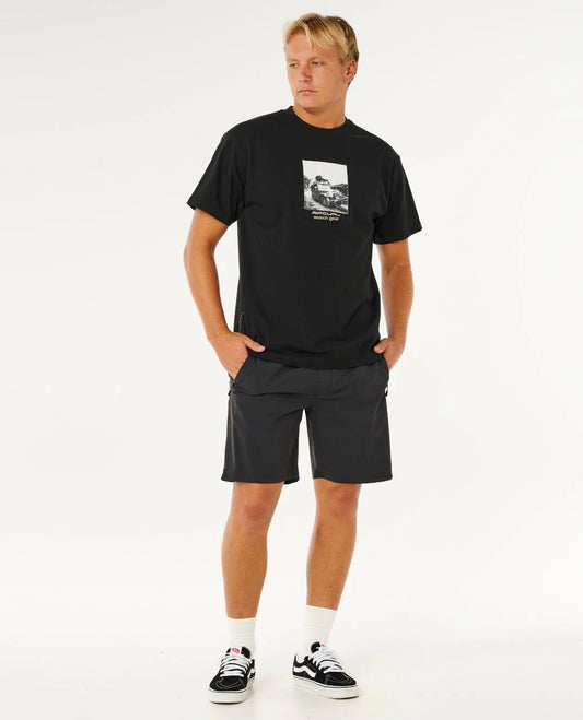 T-Shirt Rip Curl Search Rig a Maniche Corte – Black