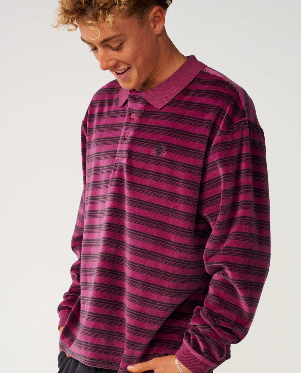Polo Uomo Rip Curl Disorder - Colore Royal Plum
