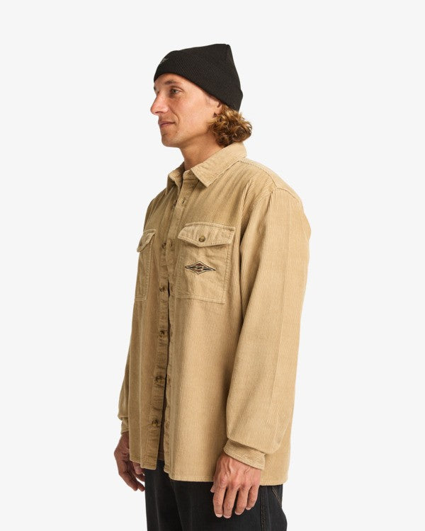 Camicia a Maniche Lunghe Uomo Billabong Bong Days – Khaki