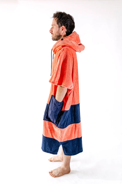 Poncho Mare e Surf Adulto ALL-IN – Orange (100% Cotone)