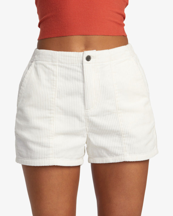 Pantaloncini in Velluto a Coste Bianchi Daylight