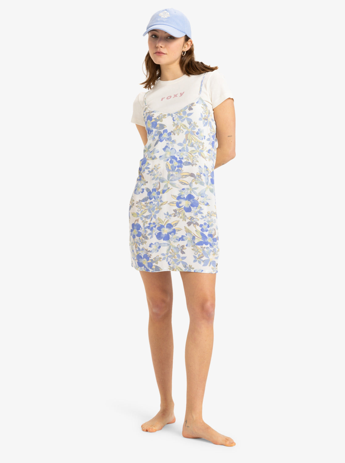 Cappellino da Baseball Donna Brave Lineup Roxy  Twill di Cotone, Visiera Curva