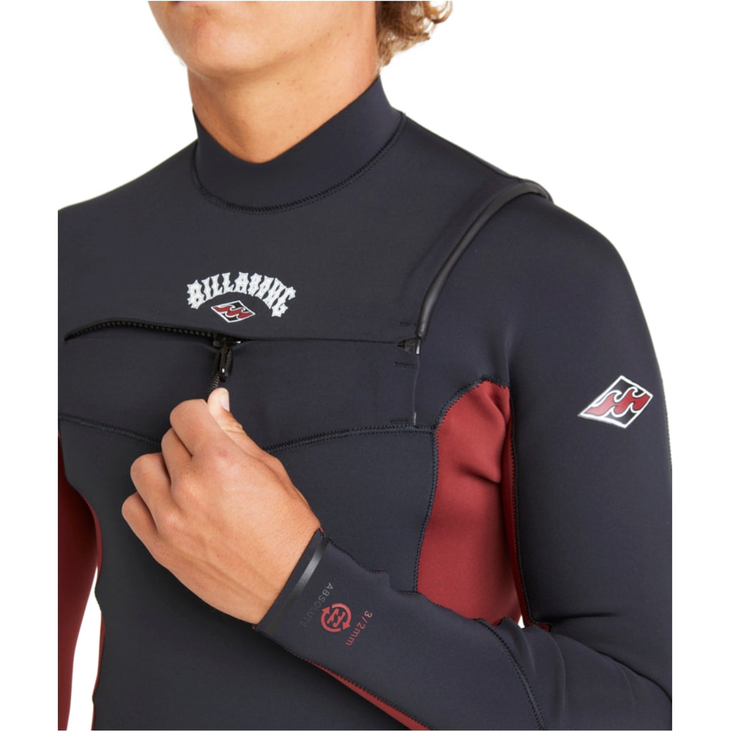 Muta Uomo Billabong Absolute 4/3mm Chest Zip | Grafene Riciclato GBS
