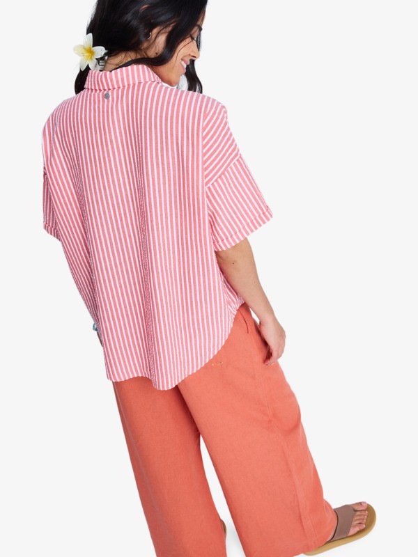 Camicia a Maniche Corte Donna Beachy Nostalgia – Rosso
