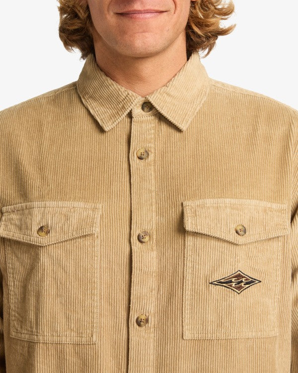 Camicia a Maniche Lunghe Uomo Billabong Bong Days – Khaki