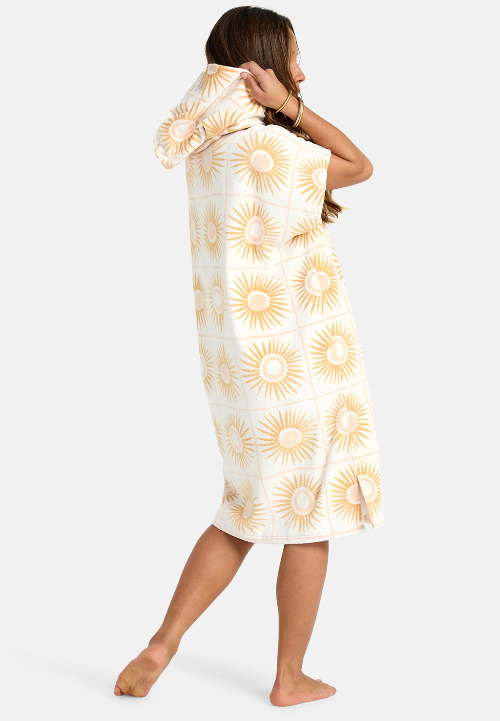 Poncho  con Cappuccio Unisex HOODED |  100% Cotone e Colore Bianco