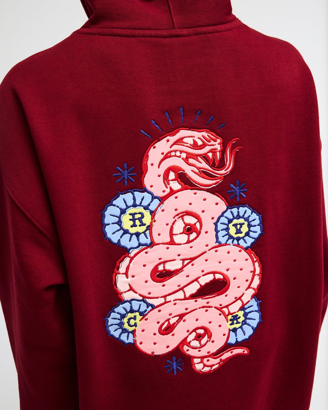 Felpa con Cappuccio Donna RVCA Snake Hoodie