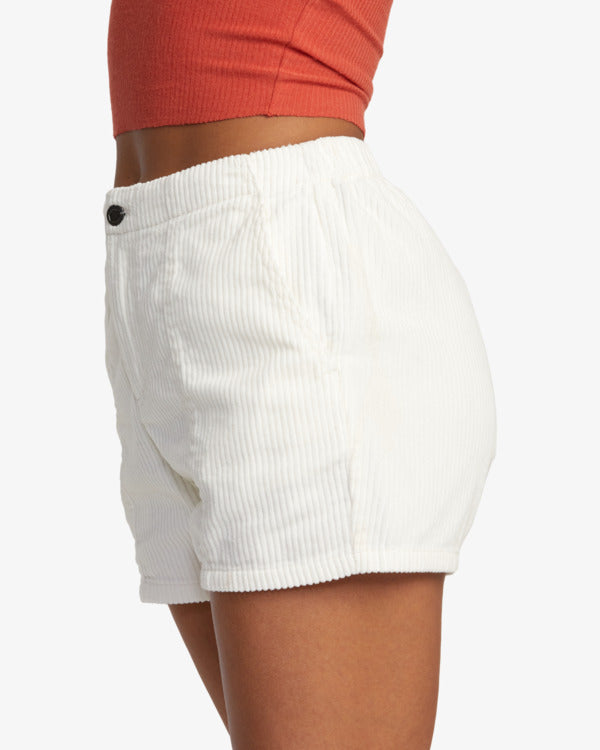 Pantaloncini in Velluto a Coste Bianchi Daylight