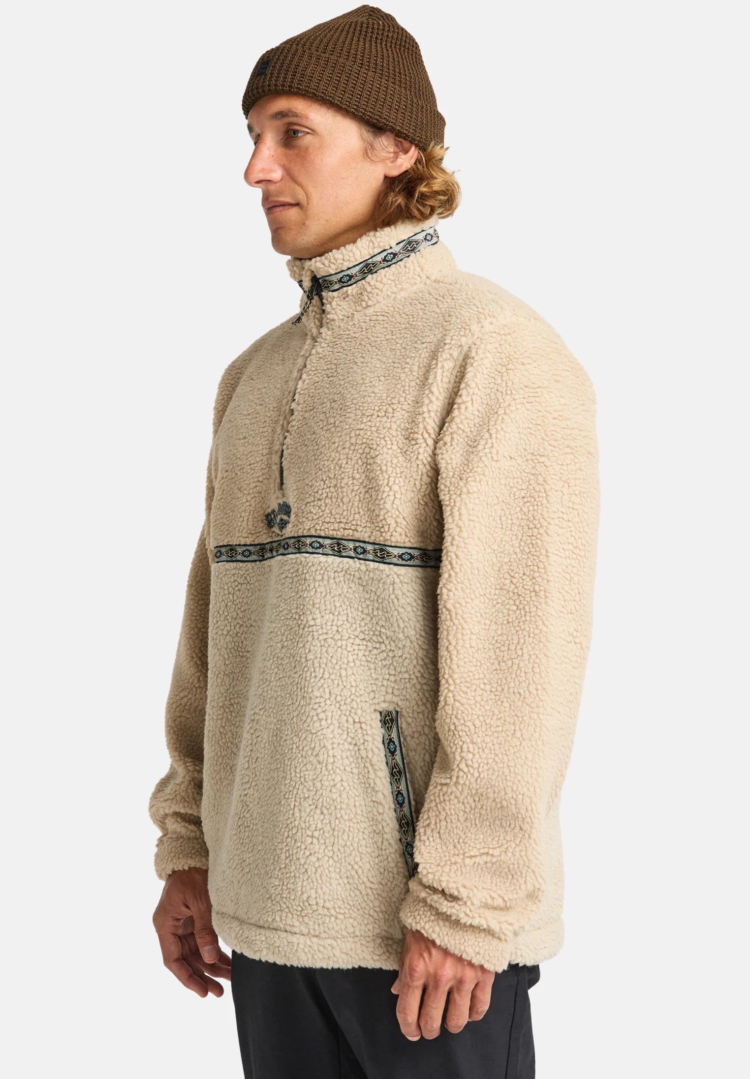 Pile Sherpa Uomo Boundary Tombstone Billabong A/Div Collo Alto Mezza Zip