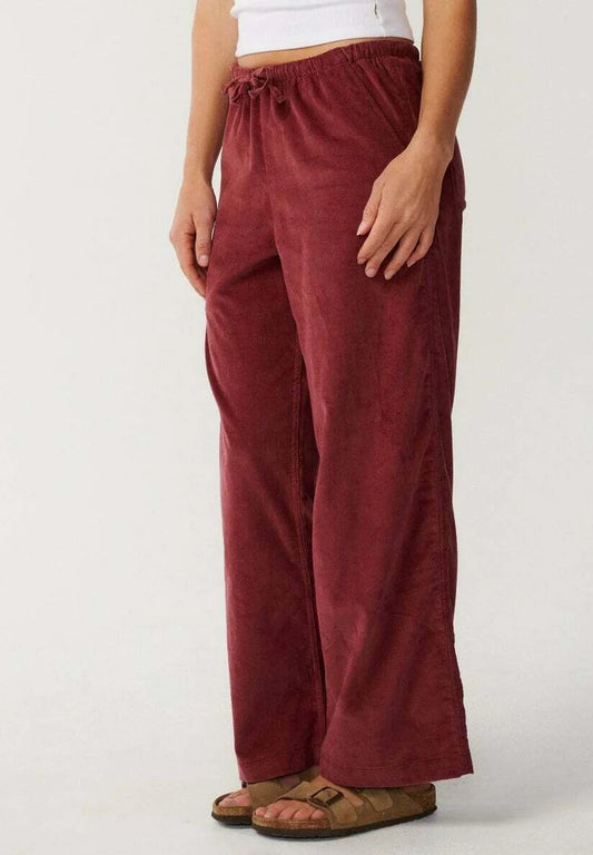 Pantaloni  Rip Curl Keepsakes Washed Cord – Dark Plum