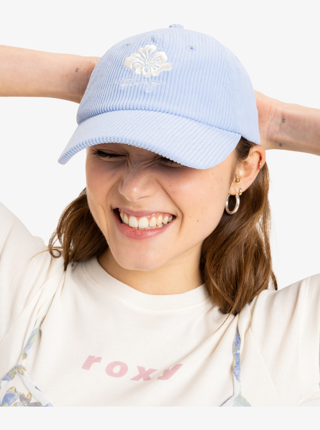 Cappellino da Baseball Donna Brave Lineup Roxy  Twill di Cotone, Visiera Curva