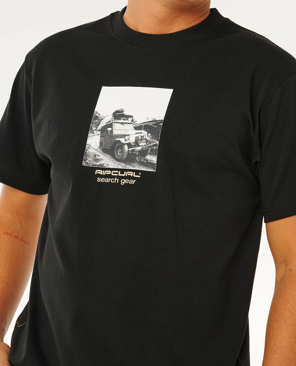 T-Shirt Rip Curl Search Rig a Maniche Corte – Black