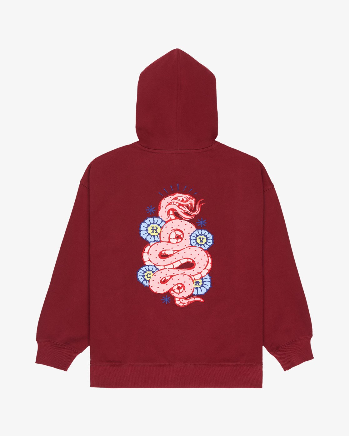 Felpa con Cappuccio Donna RVCA Snake Hoodie