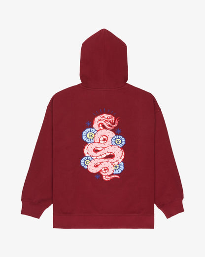 Felpa con Cappuccio Donna RVCA Snake Hoodie