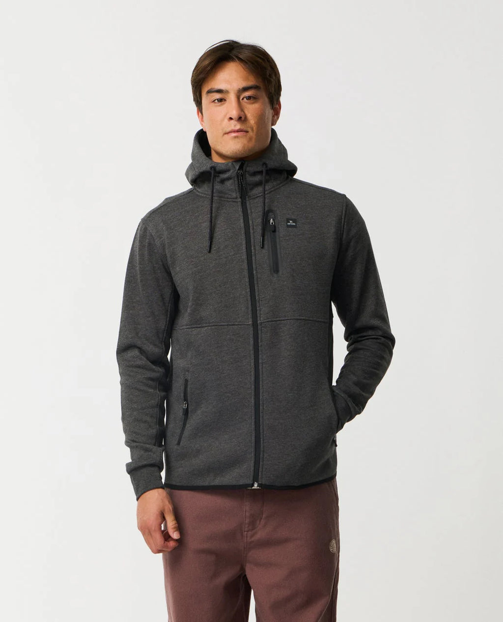 Felpa Departed  Rip Curl Anti Series con zip uomo