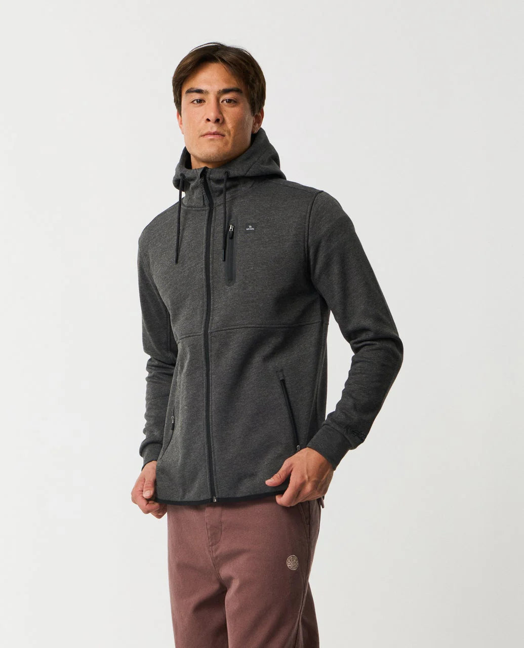 Felpa Departed  Rip Curl Anti Series con zip uomo