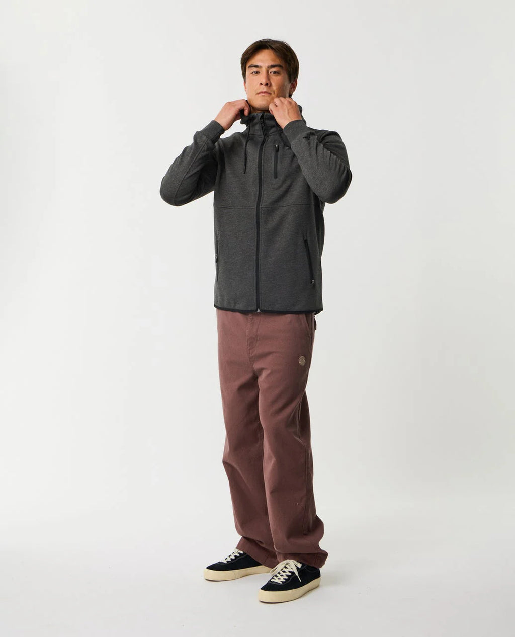 Felpa Departed  Rip Curl Anti Series con zip uomo