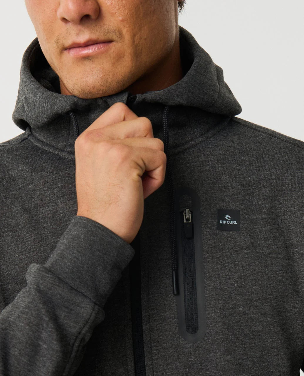 Felpa Departed  Rip Curl Anti Series con zip uomo