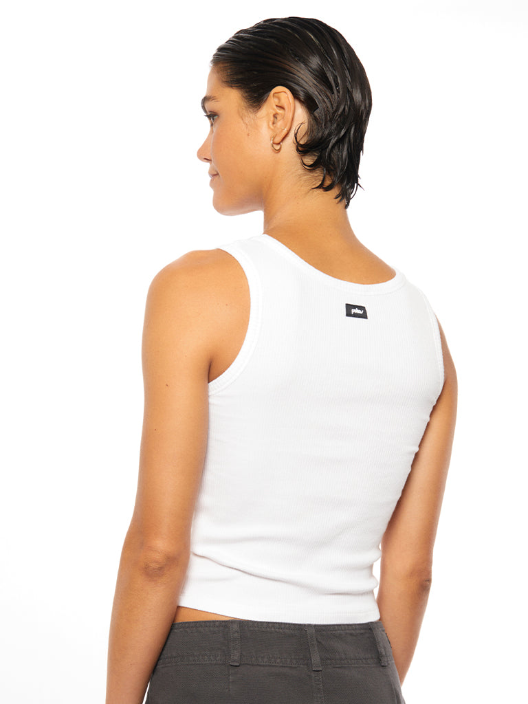 Canotta Donna Pukas Wmn Rib Tank "Love" | Tessuto a Costine