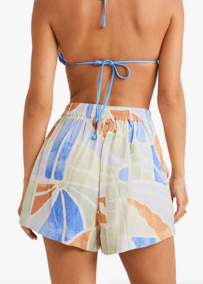 Pantaloncini Donna Billabong Mystic Tides | Tessuto Leggero, Vita Elasticizzata