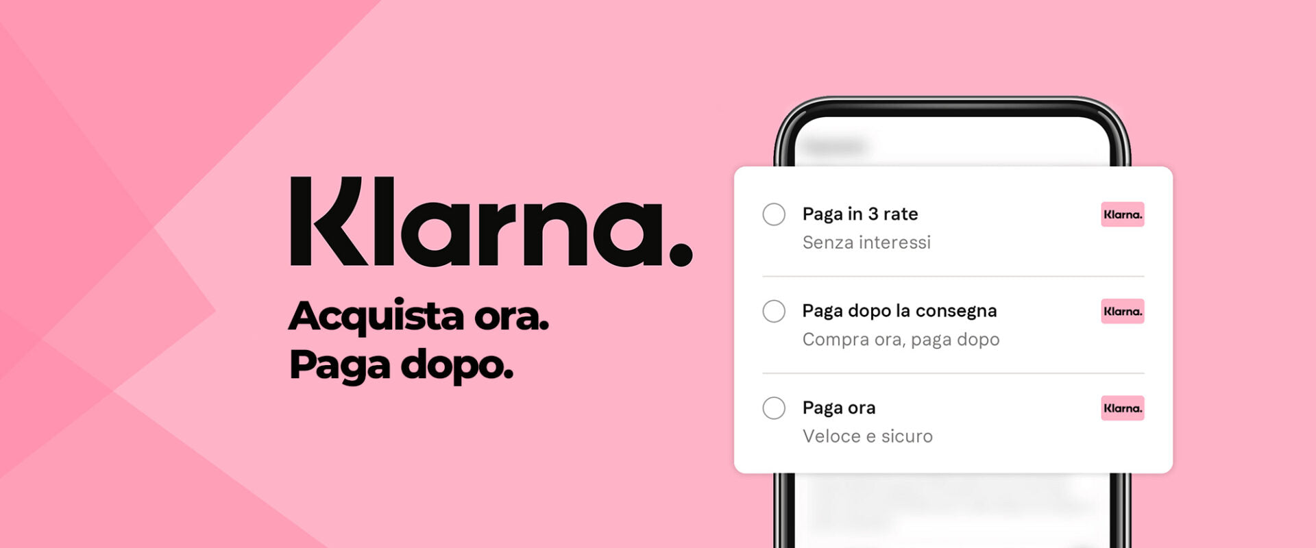Klarna banner