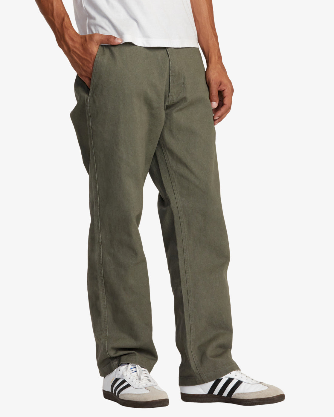 Pantalone Chino Uomo RVCA Americana | Twill 100% Cotone, Vestibilità Relaxed