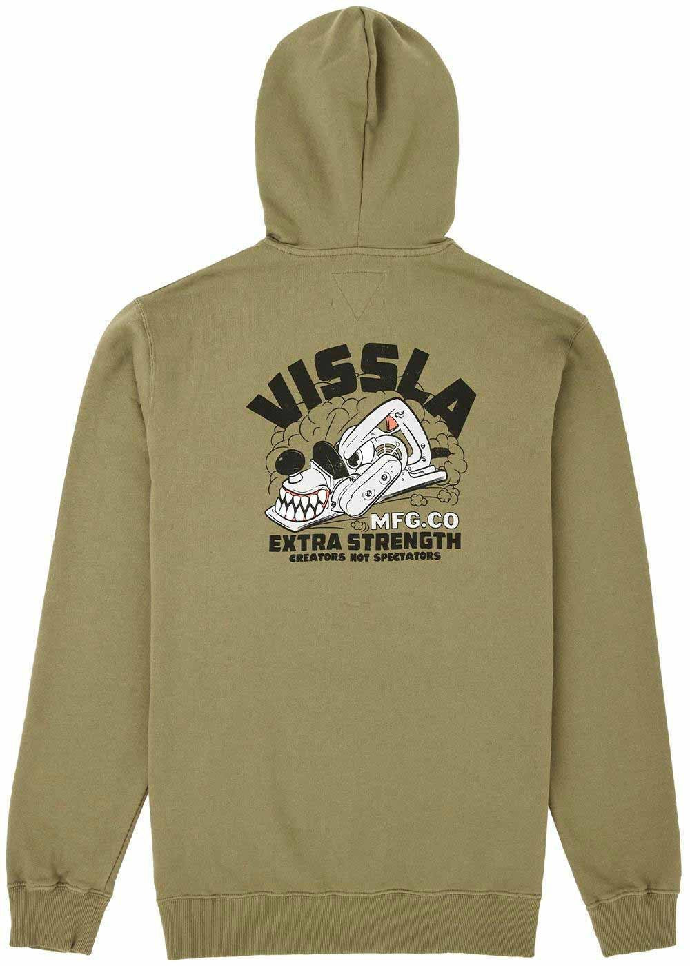 Felpa con Cappuccio Uomo Vissla Creators Planner Surplus | Cotone Organico