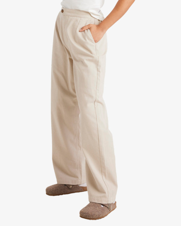 Pantaloni Donna Stripe Hudson Wide Leg | Vita Alta, Gamba Larga